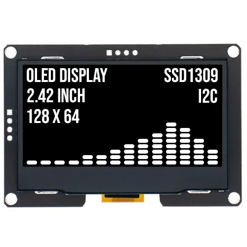 Pantalla OLED de 2.4 inch 128x64 Blanca I2C SSD1309 3.3V