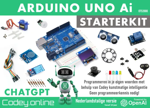 Kit de inicio Arduino con Codey ChatGPT AI Nederlands