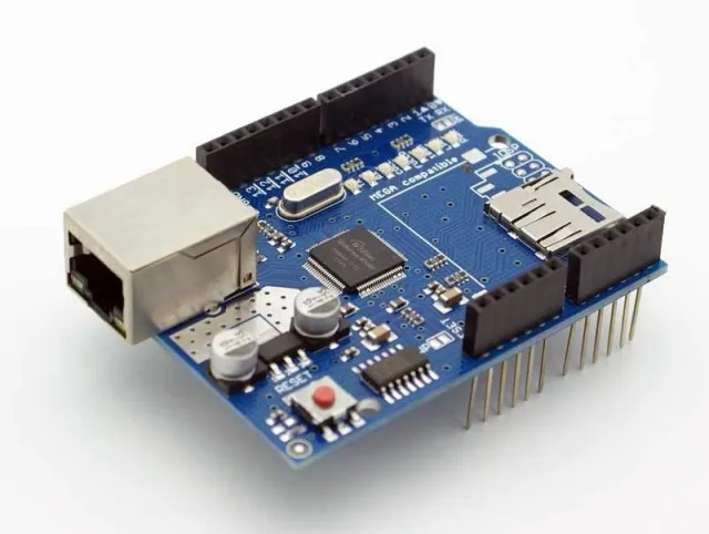 Shield Ethernet W5100 con lector de tarjeta Micro-SD para Arduino