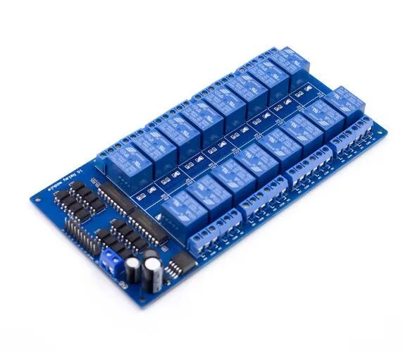 Módulo de relé de 16 canales 12V con optoacoplador