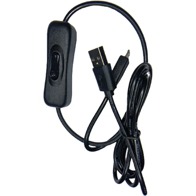 Cable de alimentación USB a Micro-USB con interruptor ON/OFF