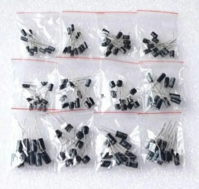 Surtido de condensadores de 120 piezas