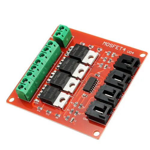 Módulo MOSFET de alta potencia 5-20V 10A - 4 canales