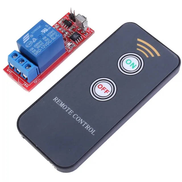 Módulo de relé infrarrojo 12V con mando a distancia (incl. batería) - 1 canal