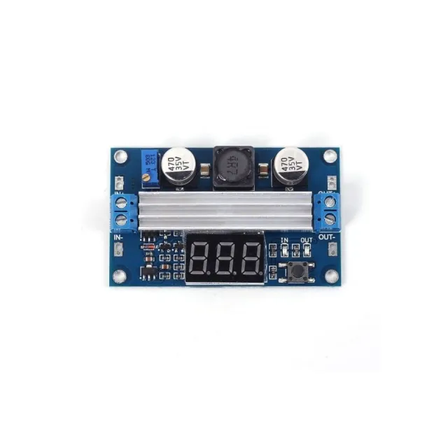 Módulo elevador ajustable DC-DC de alta potencia 3.0~35V a 3.5~35V 100W con voltímetro de pantalla digital