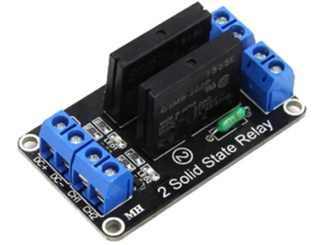 Módulo de relé de estado sólido 5V | 2 canales (OMRON G3MB-202P)