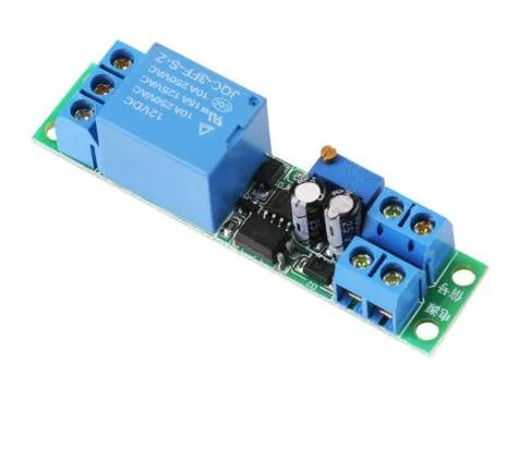 Módulo relé con retardo de tiempo ajustable 12V