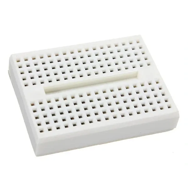 Mini Breadboard de 170 puntos para prototipado Blanco sin conexión