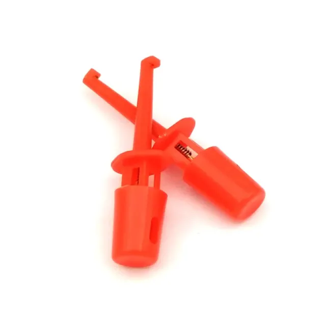 Mini clip de prueba con gancho con resorte para PCB SMD IC 43mm - Rojo