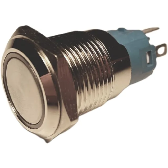 Pulsador | Moment - puls | 5V LED BLANCO| RVS | 16mm