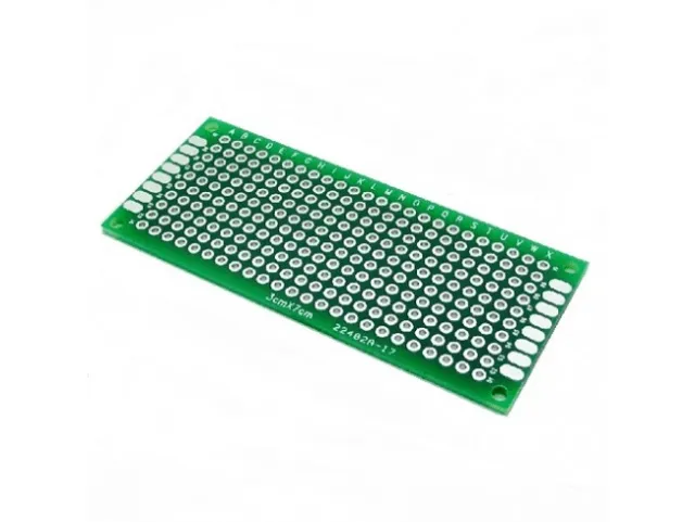 Placa de prototipado experimental 3x7cm verde