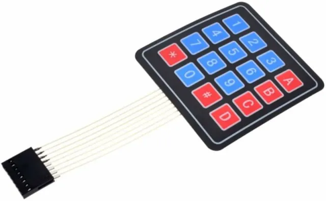 Interruptor de teclado de membrana Matrix 4x4