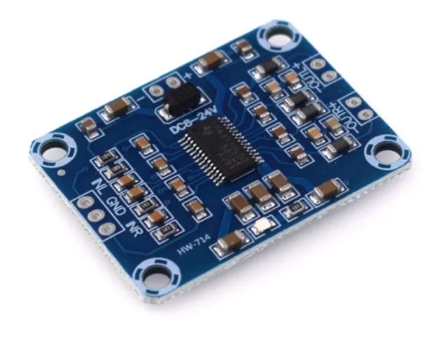 Módulo mini amplificador de audio digital 2x15W 8-24V | TPA3110 | HW-714