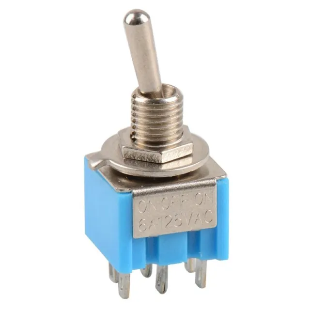 Interruptor basculante MTS-203 6-Pin SPDT ENCENDIDO-APAGADO-ENCENDIDO