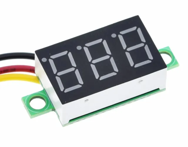 Voltímetro 0V-100V Verde