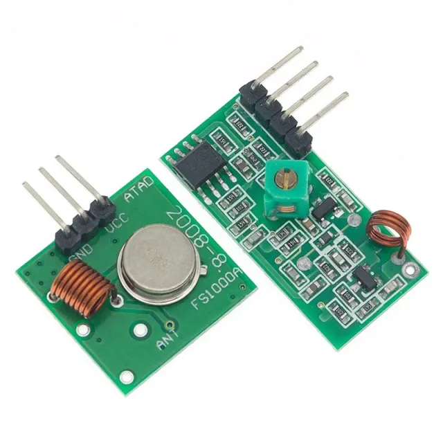 Emisor y receptor RF de 433Mhz