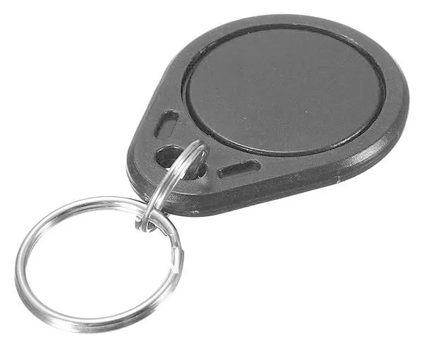 Negro | Llavero etiqueta RFID gota | 13,56Mhz | 1K S50 | Mifare Classic