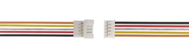 Juego de conectores pigtail Micro JST PH de 5 pines macho hembra