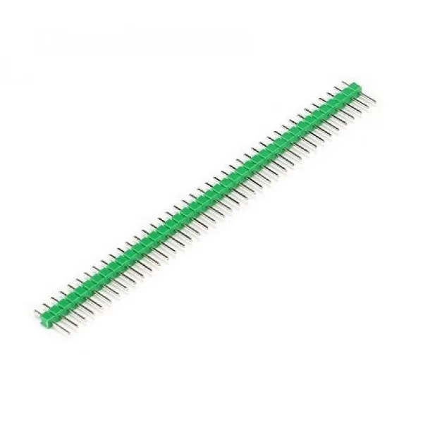 40 Pins header Male 2.54mm Verde