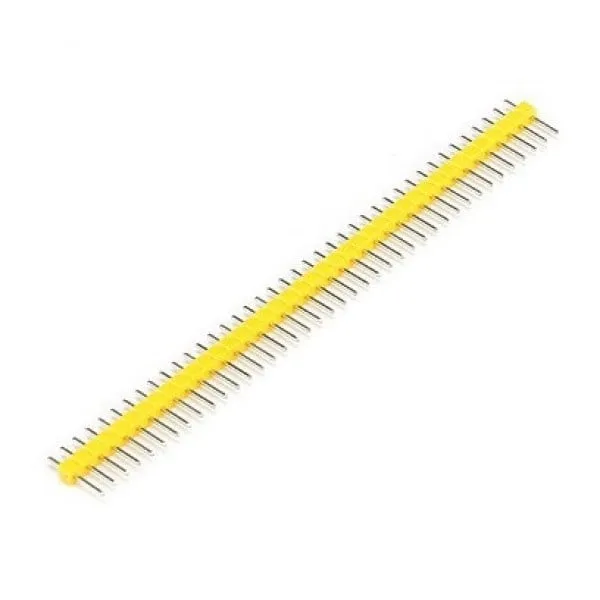 40 Pins header Male 2.54mm Amarillo