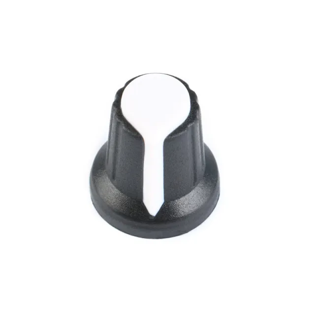 Perilla para potenciómetro Blanco 15mm 17mm