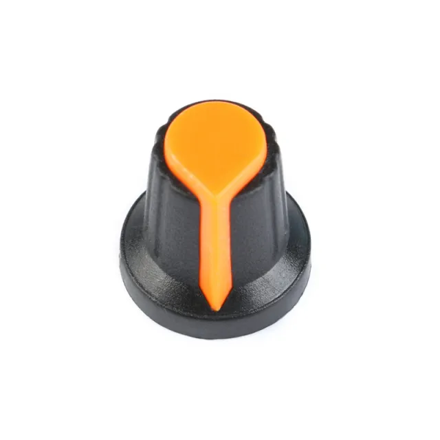 Pomo para potenciómetro Naranja 15mm 17mm