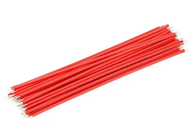 Cable electrónico de cobre estañado 24AWG 15cm Rojo