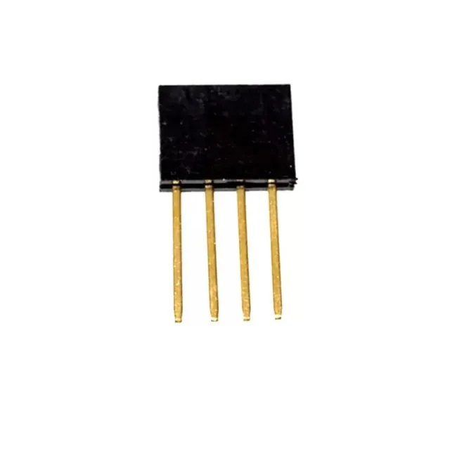 Conector Pin Header hembra de 4 pines y 11mm de altura apilable