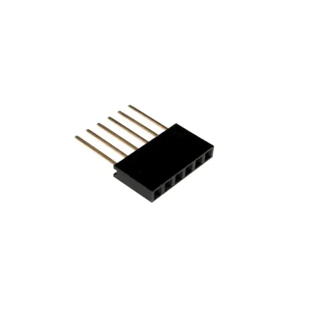 Conector Pin Header hembra de 6 pines y 11mm de altura apilable