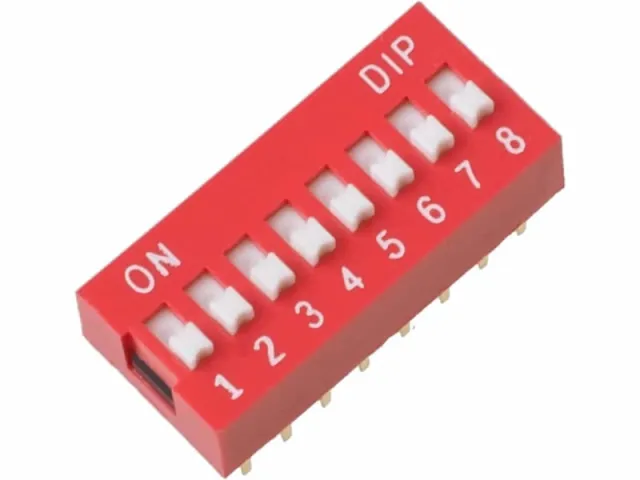 Interruptor DIP de 8 pines 2,54 mm
