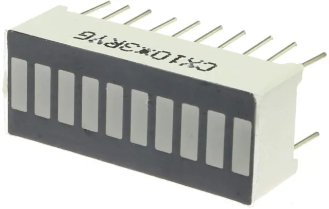 Barra LED de 10 segmentos blanca