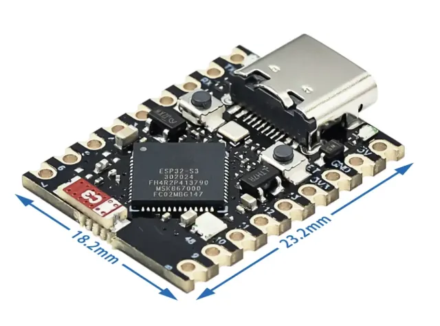 ESP32-S3 Super Mini 4MB Flash y 2MB PSRAM