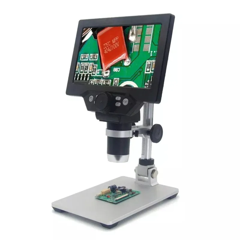 Microscopio digital (1200x) con pantalla LCD ajustable de 7