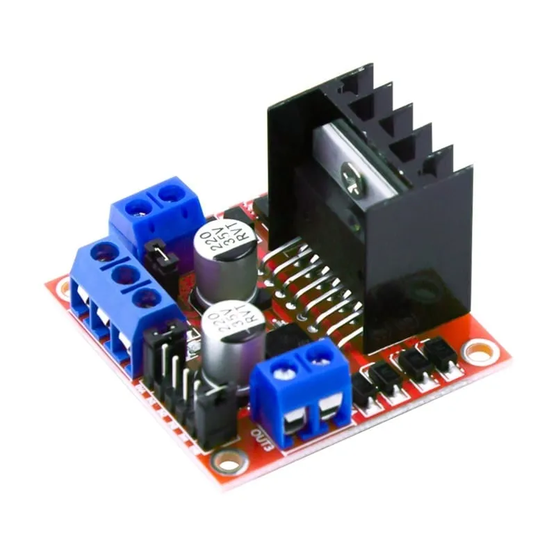 Placa controladora de motor L298N roja