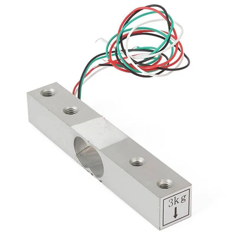 Sensor de celda de carga de 3 kg YZC-131 con cableado - para pesaje digital