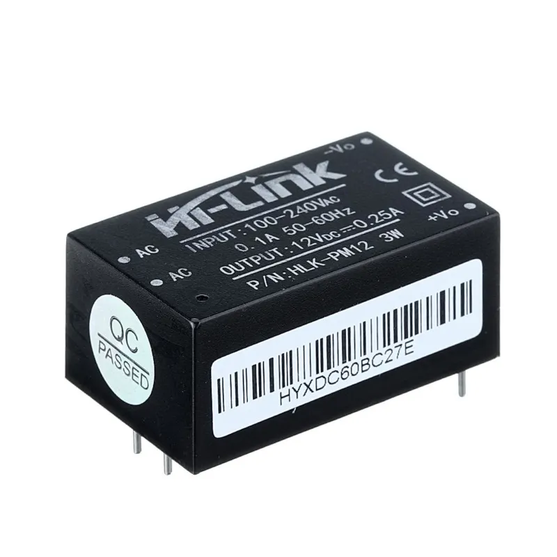 Módulo convertidor HLK-PM12 de 220VAC a 12VDC 0,25A