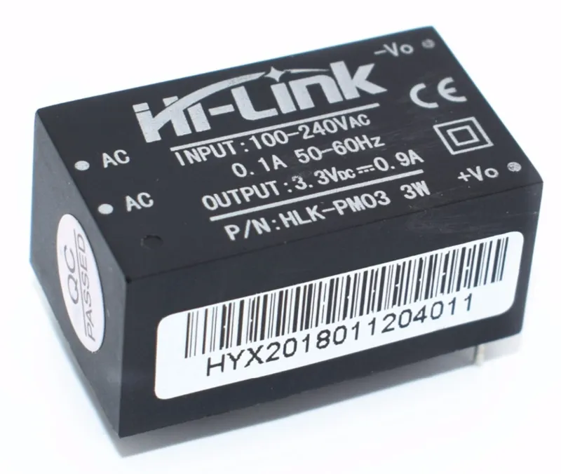Módulo convertidor de 220VAC a 3,3VDC 1A HLK-PM03