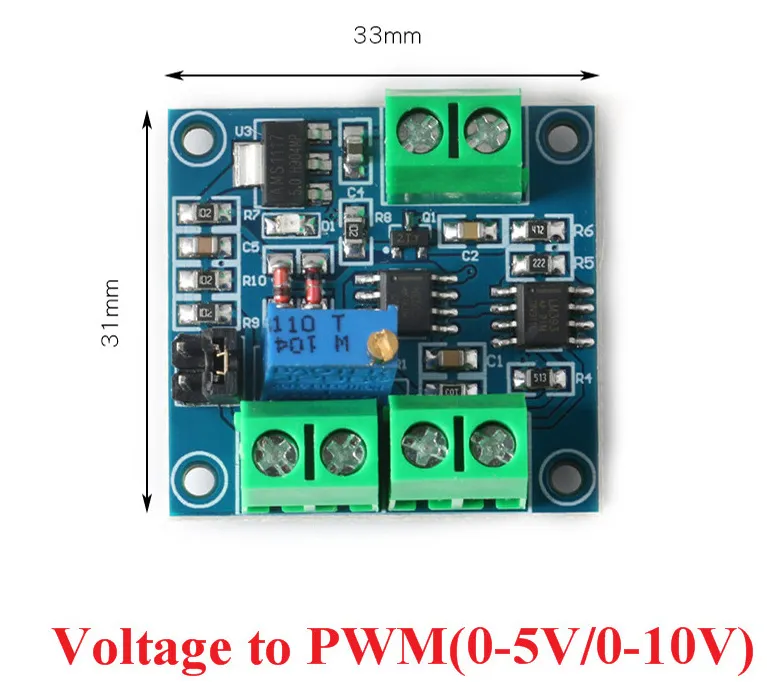 Módulo convertidor de voltaje a PWM 0-10V