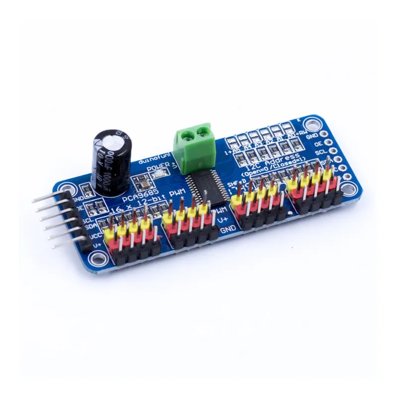 Driver PWM Servo I2C de 16 canales y 12 bits