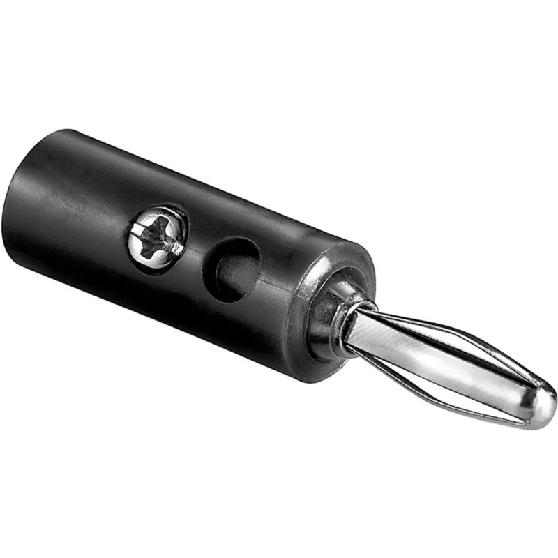 Conector banana de 4 mm negro