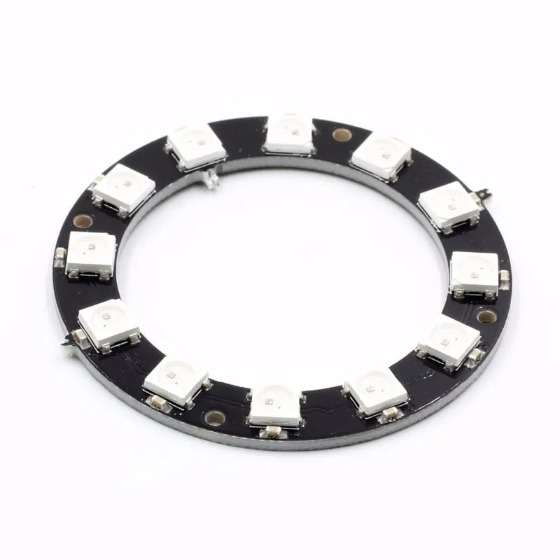 LEDs RGB de 12 bits WS2812b en círculo redondo (Neopixel)