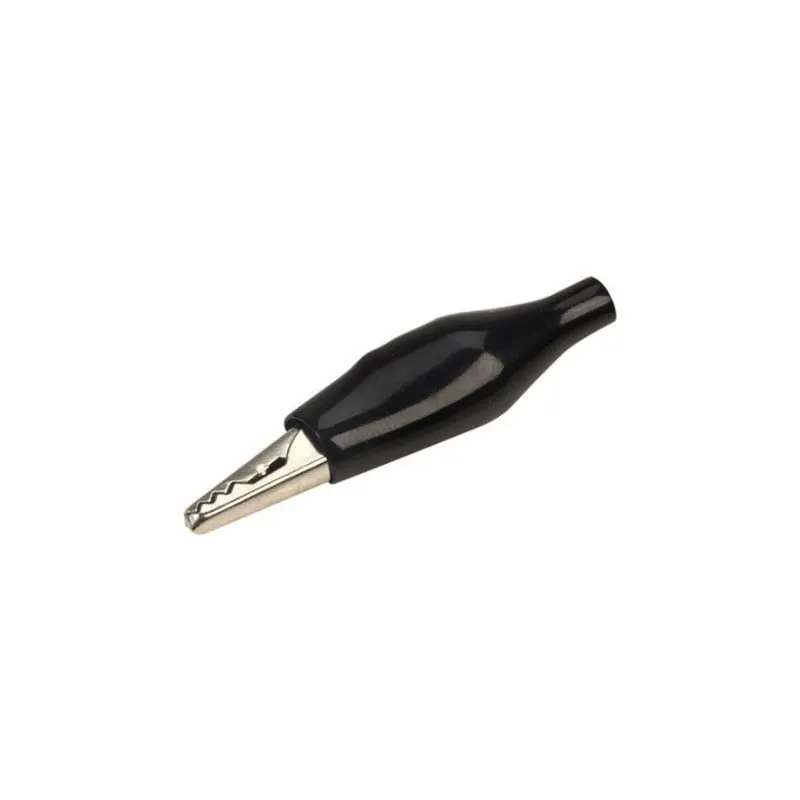Pinza cocodrilo 35mm Negro