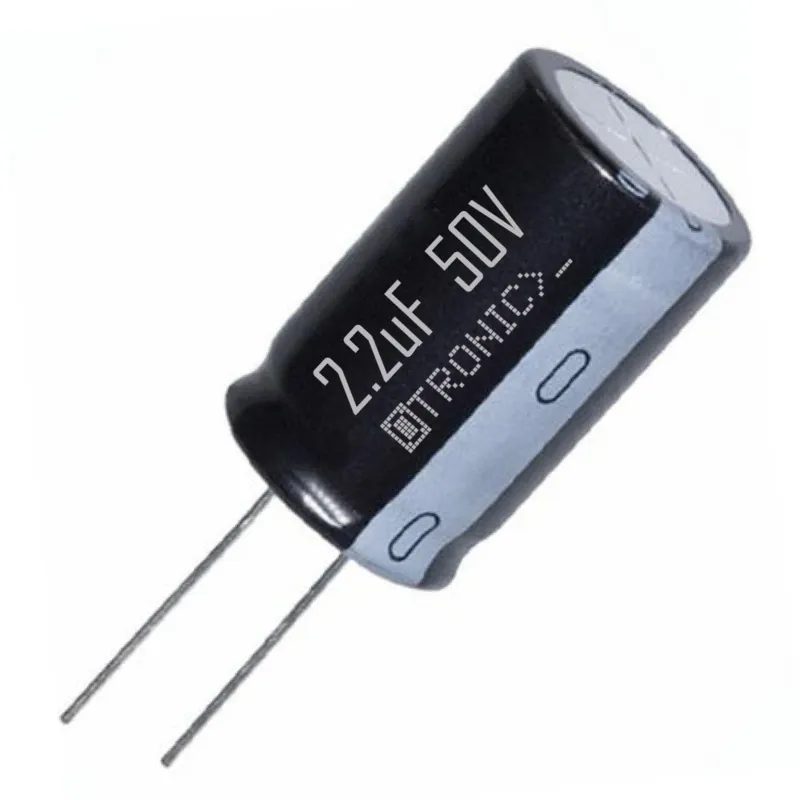 10x Condensador 2.2uF 50v Electrolítico (ELCO) negro