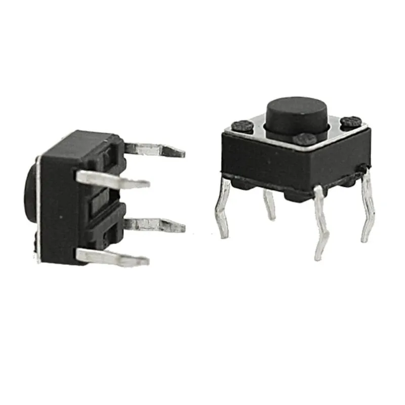 Pulsador | momentáneo | microinterruptor 6x6x4