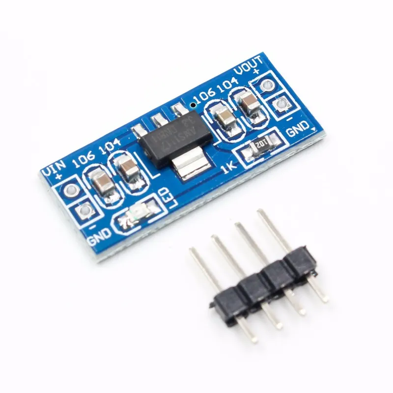 Regulador de voltaje de 5V step down input 6.5-12V AMS1117