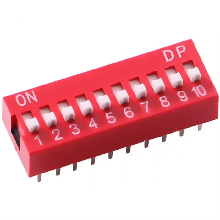 Interruptor DIP de 10 pines 2,54 mm