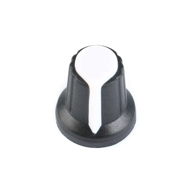 Perilla para potenciómetro Blanco 15mm 17mm