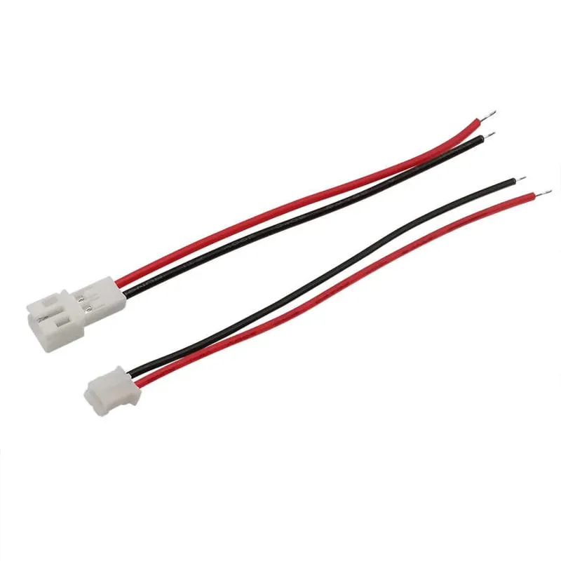 Set de conectores pigtail Micro JST PH de 2 pines macho y hembra