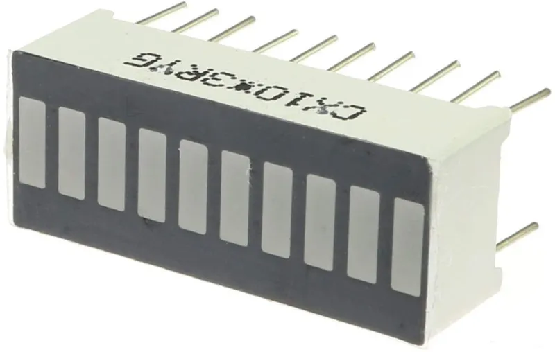 Barra LED de 10 segmentos blanca